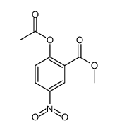 methyl 2-acetyloxy-5-nitrobenzoate结构式