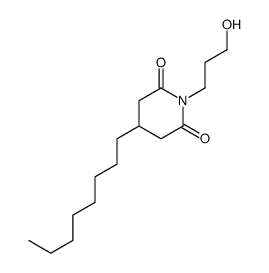 1-(3-hydroxypropyl)-4-octylpiperidine-2,6-dione Structure