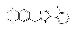 5-(2-bromophenyl)-3-[(3,4-dimethoxyphenyl)methyl]-1,2,4-oxadiazole结构式