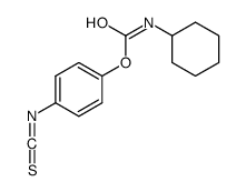 (4-isothiocyanatophenyl) N-cyclohexylcarbamate结构式