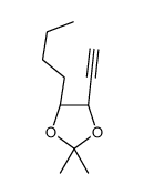 (4S,5S)-4-butyl-5-ethynyl-2,2-dimethyl-1,3-dioxolane Structure