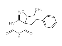 5-butan-2-yl-5-phenethyl-1,3-diazinane-2,4,6-trione structure