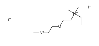 ethyl-dimethyl-[2-[2-(trimethylazaniumyl)ethoxy]ethyl]azanium,diiodide Structure