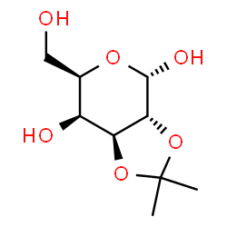 alpha-D-Galactopyranose, 2,3-O-(1-methylethylidene)- (9CI) structure