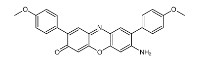 7-amino-2,8-bis(4-methoxyphenyl)phenoxazin-3-one Structure