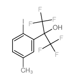 1,1,1,3,3,3-hexafluoro-2-(2-iodo-5-methyl-phenyl)propan-2-ol structure