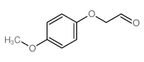 Acetaldehyde,2-(4-methoxyphenoxy)- Structure