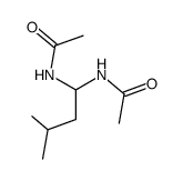 1,1-bis-acetylamino-3-methyl-butane Structure