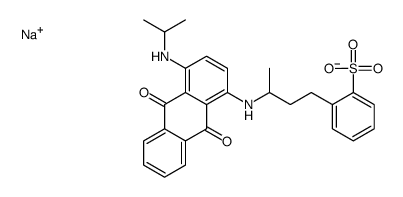 sodium [3-[[9,10-dihydro-4-(isopropylamino)-9,10-dioxo-1-anthryl]amino]butyl]benzenesulphonate structure