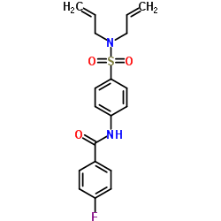 N-[4-(Diallylsulfamoyl)phenyl]-4-fluorobenzamide结构式