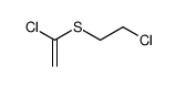 (2-chloro-ethyl)-(1-chloro-vinyl)-sulfide结构式