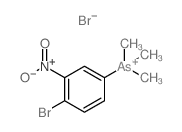 (4-bromo-3-nitrophenyl)-trimethylarsanium,bromide结构式