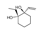 1-ethyl-2-vinyl-cyclohexane-1r,2t-diol Structure