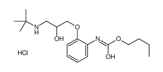 [3-[2-(butoxycarbonylamino)phenoxy]-2-hydroxy-propyl]-tert-butyl-azani um chloride Structure