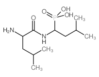 [1-[(2-amino-4-methyl-pentanoyl)amino]-3-methyl-butyl]phosphonic acid结构式