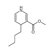 3-methoxycarbonyl-4-n-butyl-1,4-dihydropyridine Structure