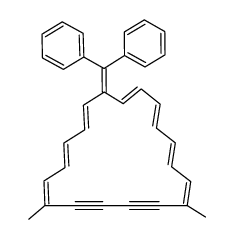 6,11-dimethyl-19-diphenylmethylene-7,8,9,10-tetradehydrocyclononadecene结构式