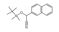 2-(tert-butyldimethylsilyloxy)-2-(naphth-2-yl)acetonitrile Structure