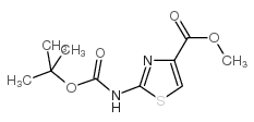 Methyl 2-Boc-aminothiazole-4-carboxylate structure