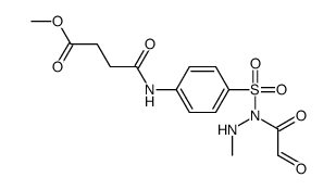 methyl 4-[4-[methylamino(oxaldehydoyl)sulfamoyl]anilino]-4-oxobutanoate Structure