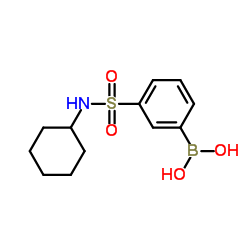 [3-(Cyclohexylsulfamoyl)phenyl]boronic acid structure