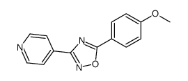 5-(4-methoxyphenyl)-3-pyridin-4-yl-1,2,4-oxadiazole Structure