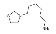 6-(1,3-thiazolidin-3-yl)hexan-1-amine结构式