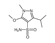 5-methoxy-1-methyl-3-propan-2-ylpyrazole-4-sulfonamide Structure