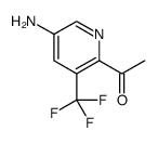 2-乙酰基-3-三氟甲基-5-氨基吡啶结构式