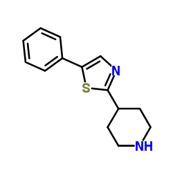 4-(5-Phenyl-1,3-thiazol-2-yl)piperidine structure