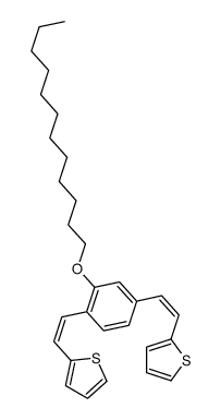 2-[2-[2-dodecoxy-4-(2-thiophen-2-ylethenyl)phenyl]ethenyl]thiophene Structure