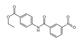 ethyl 4-[(3-nitrobenzoyl)amino]benzoate结构式