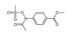 methyl 4-[acetyl(methylsulfonyloxy)amino]benzoate结构式