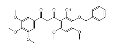 1-(3-(benzyloxy)-2-hydroxy-4,6-dimethoxyphenyl)-3-(3,4,5-trimethoxyphenyl)propane-1,3-dione Structure