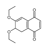 6,7-diethoxy-5,6-dihydronaphthalene-1,4-dione Structure