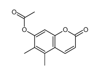 5,6-dimethyl-7-acetoxycoumarin结构式