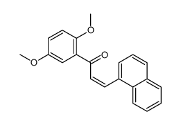 1-(2,5-dimethoxyphenyl)-3-naphthalen-1-ylprop-2-en-1-one结构式