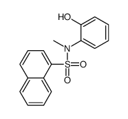 N-(2-hydroxyphenyl)-N-methylnaphthalene-1-sulfonamide结构式