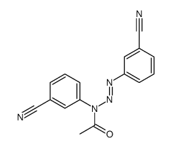 N-(3-cyanophenyl)-N-[(3-cyanophenyl)diazenyl]acetamide结构式