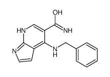 4-(benzylamino)-1H-pyrrolo[2,3-b]pyridine-5-carboxamide Structure