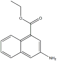 ethyl 3-aminonaphthalene-1-carboxylate结构式