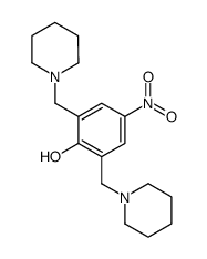 2,6-bis(N-methylenepiperidino)-4-nitrophenol Structure