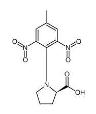 D-Proline, 1-(4-methyl-2,6-dinitrophenyl)结构式