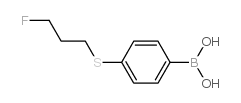 [4-(3-fluoropropylsulfanyl)phenyl]boronic acid Structure