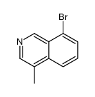 8-Bromo-4-methylisoquinoline结构式