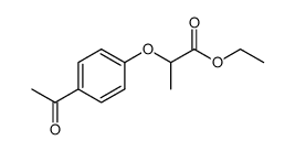 ethyl 2-(4-acetylphenoxy)-propanoate Structure