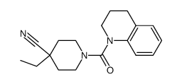 1-(3,4-Dihydro-2H-quinoline-1-carbonyl)-4-ethylpiperidine-4-carbonitrile结构式