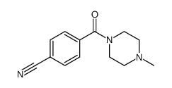 4-(4-methylpiperazine-1-carbonyl)benzonitrile Structure