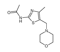 N-(4-methyl-5-morpholinomethyl-thiazol-2-yl)-acetamide结构式