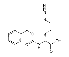 5-azido-2-(((benzyloxy)carbonyl)amino)pentanoic acid Structure